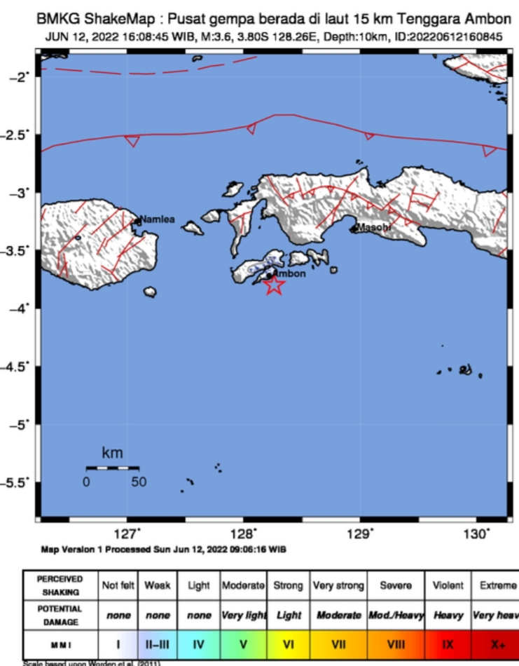 Grafik Gempa Ambon