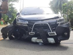 Kecelakaan Tantui, Mobil Rusak Berat, Imanuel dan Keluarga Selamat