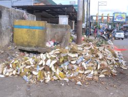 Sehari DLHP Ambon Angkut 25 Ton Sampah Kulit Durian dan Kelapa Muda