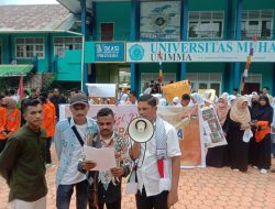 Mahsiswa dan Siswa SMK Muhammadiyah Gelar Aksi Damai