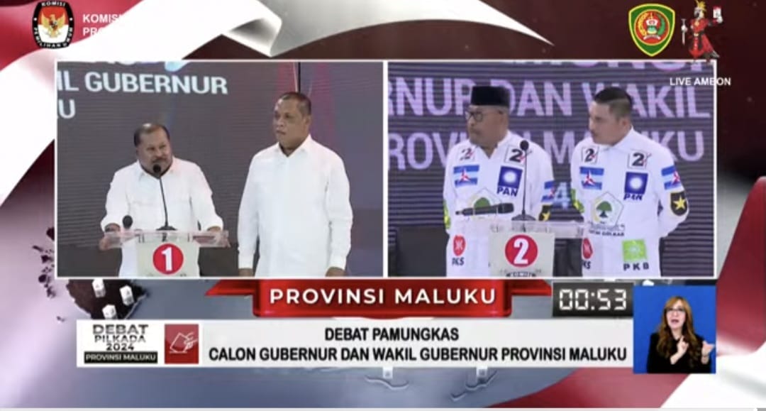 Debat kandidat Gubernur Maluku