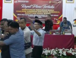 Pleno Rekapitulasi Suara di KPU Malteng Nyaris Ricuh