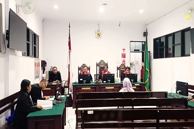 Terdakwa korupsi dihadiri dalam sidang tuntutan