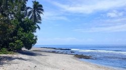 Tampak pesisir pantai di Negeri Sepa, Kecamatan Amahai, Maluku Tengah.