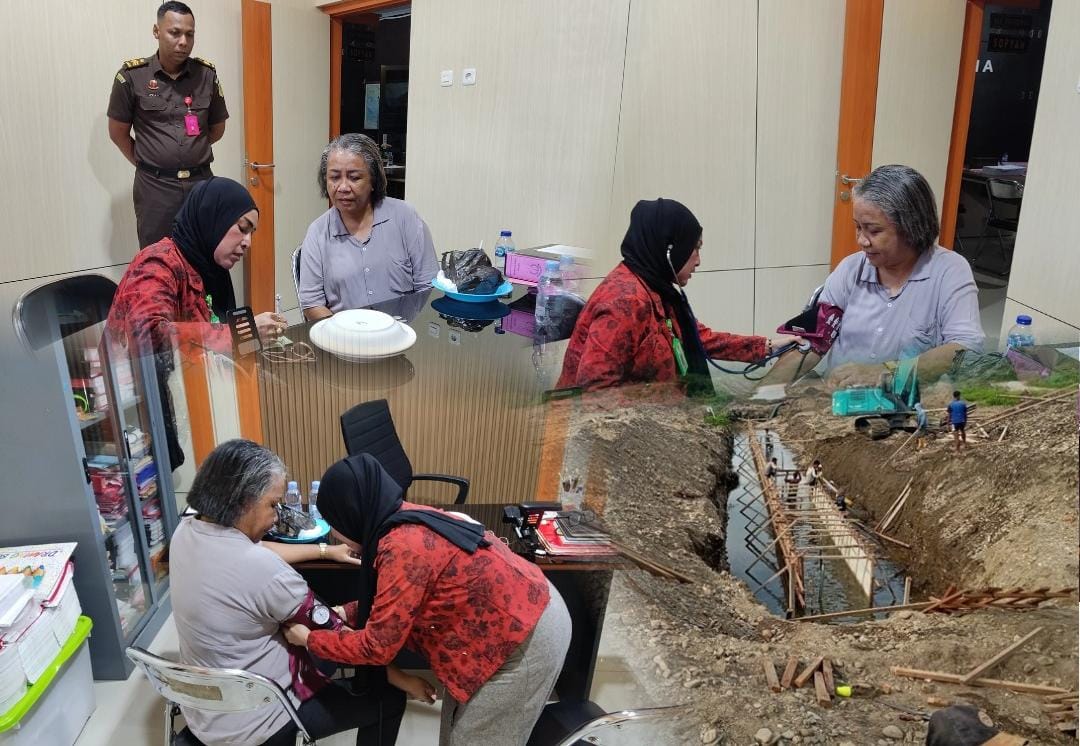 Tersangka Korupsi proyek talud penahan ombak di Buru.