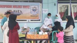 Pelayanan kesehatan gratis Klinik Apung Said Tuhuleley. Minggu (23/2/2025).