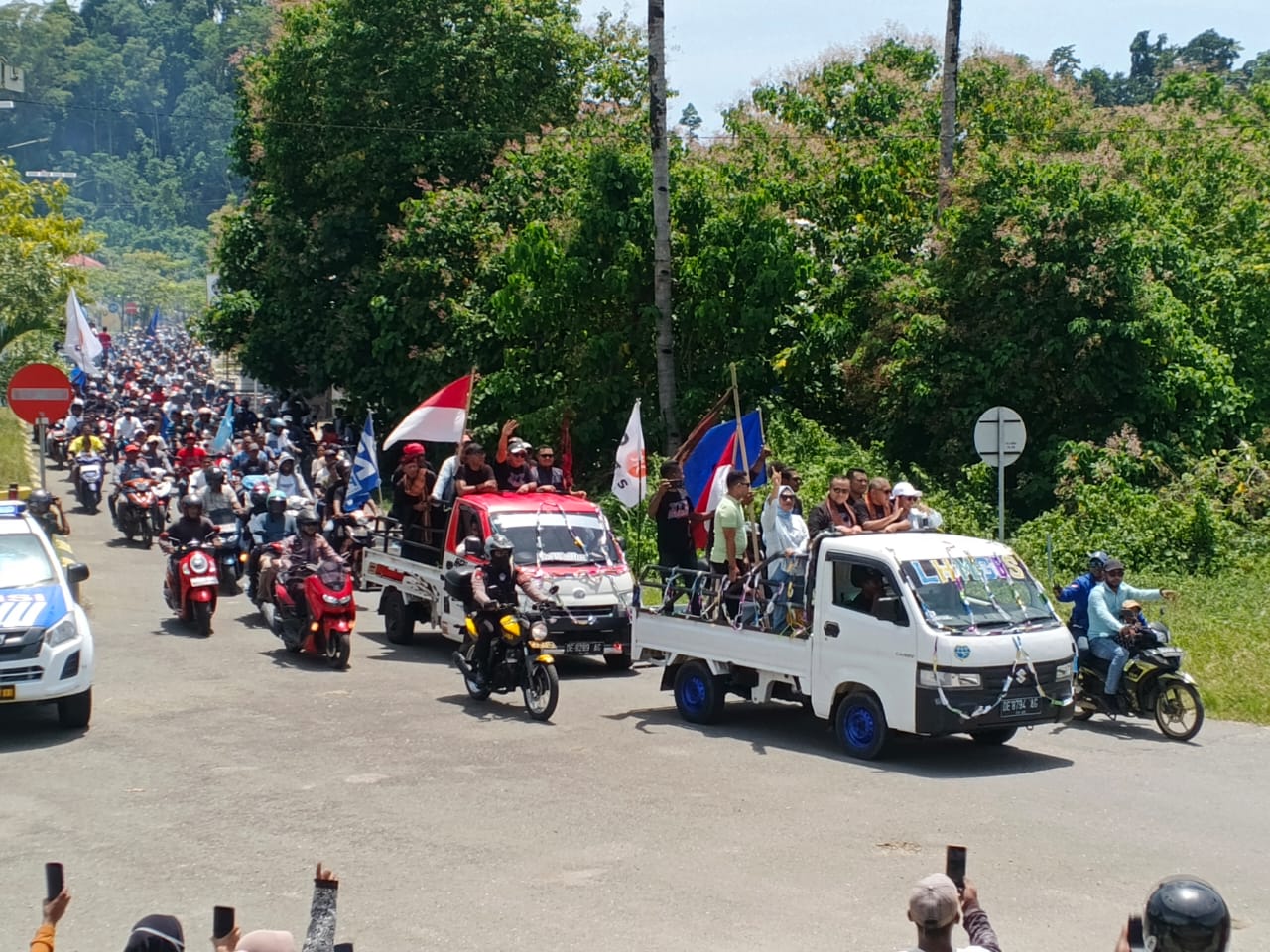 penyambutan bupati terpilih Buru Selatan